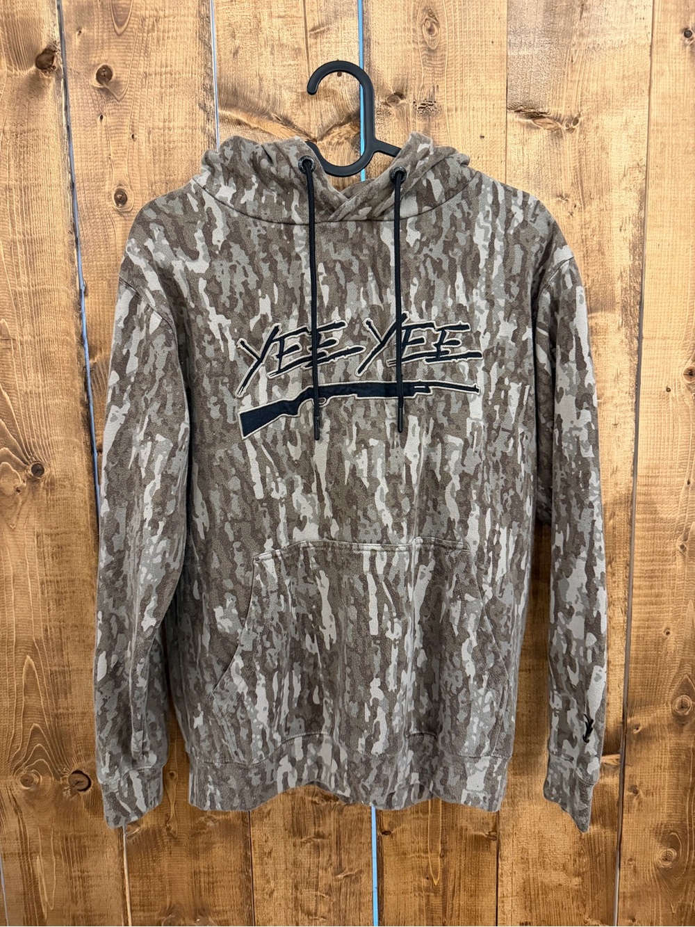 Men’s Brown Camo Hoodie – Drawstring Pullover